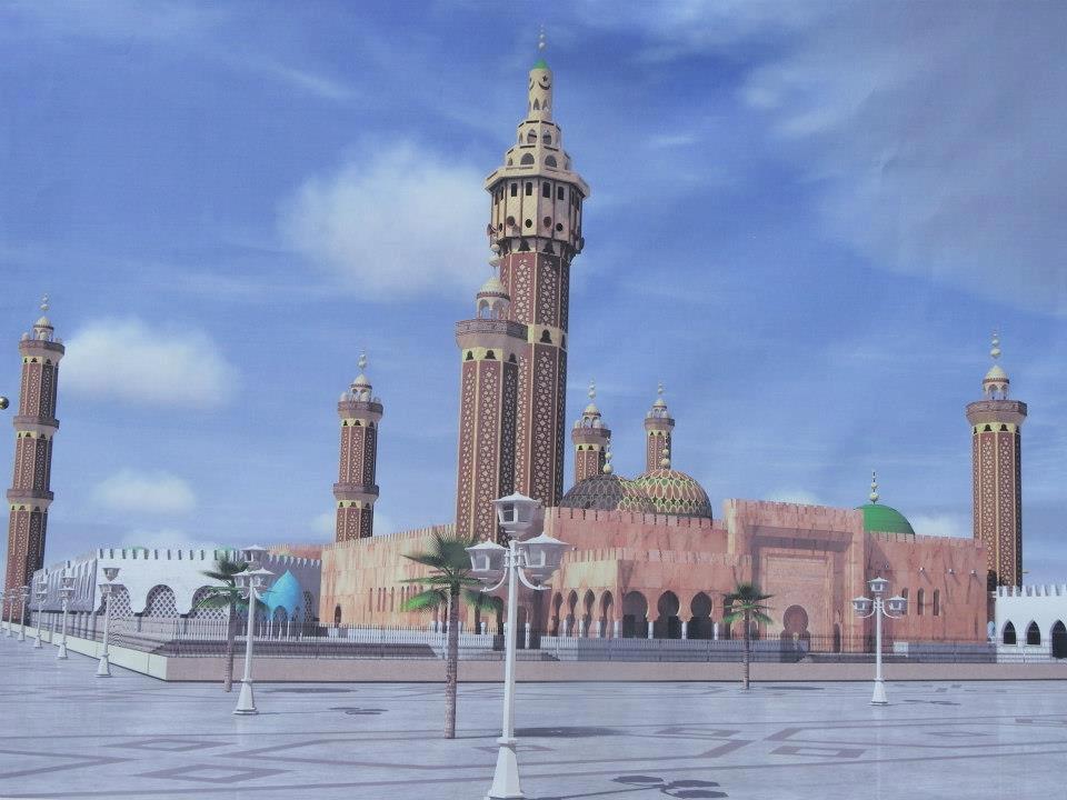 La maquette numérique 3D des travaux de rénovations et d'extension de la Grande Mosquée de Touba