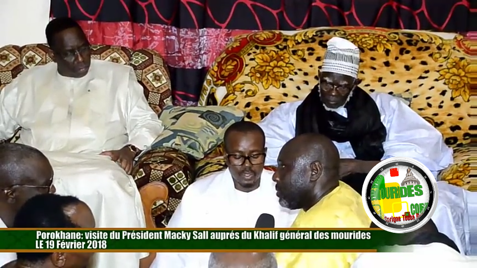Magal Porokhane 2018 : visite du Président Macky Sall auprés du Khalif général des mourides