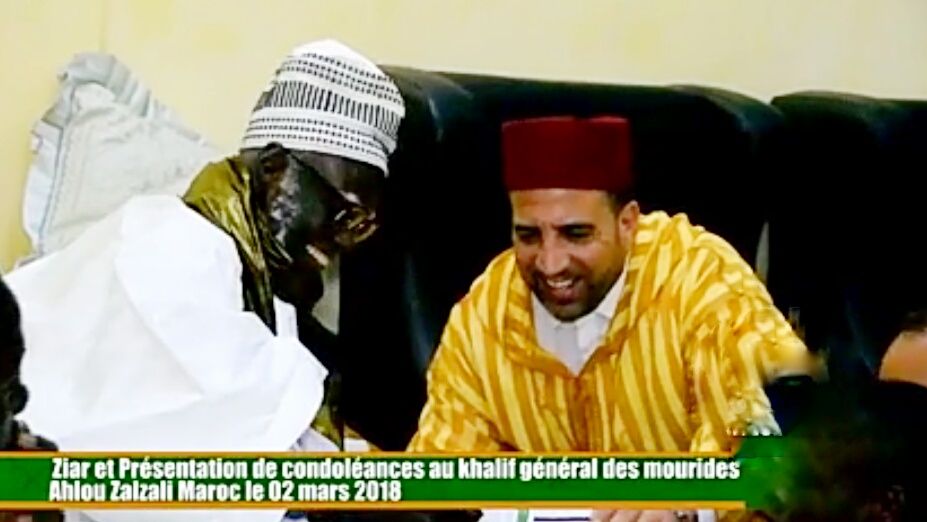 Ahlou Zalzali Maroc de Présente ses condoléances au Khalif Général des Mourides Serigne Mountakha Mbacke
