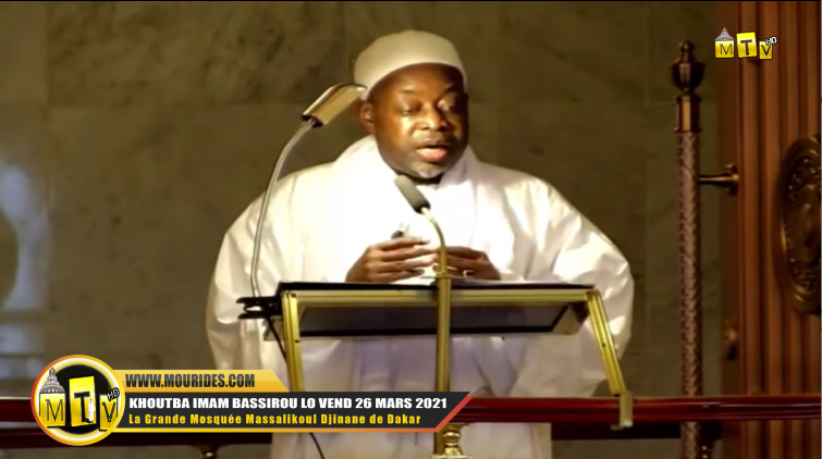 Khoutba Imam Bassirou Lo vendredi 26 mars 2021 a la Mosquee Massalikoul Djinane de Dakar