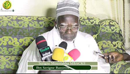 Déclaration de Serigne Mountakha Mbacké au nom du Khalife Général des Mourides